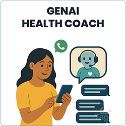 GenAI Health Coach: AI-powered guidance delivered via WhatsApp and social network chatbots